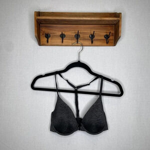 Victoria’s Secret | Racerback‎ 32D Semi Demi Grey Bra